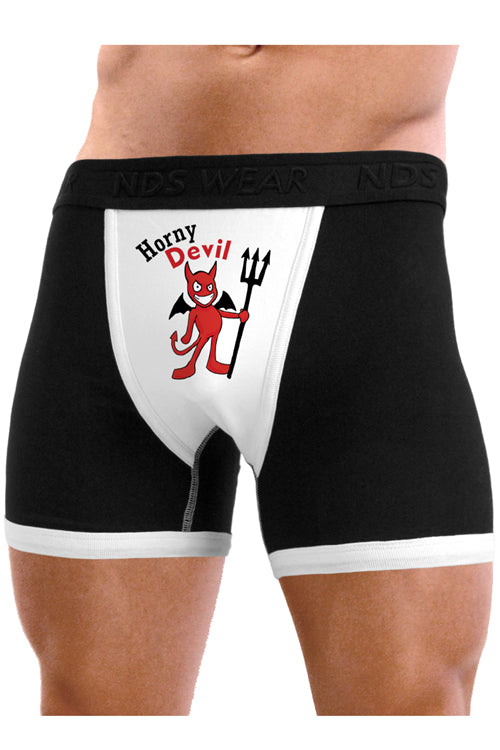  NDS Wear Be My Valentine - Mens Sexy Boxer Brief Underwear -  Black and White - Small : Clothing, Shoes & Jewelry