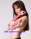 Hot Pink Net Glove - Unisex-Music Legs-ABC Underwear
