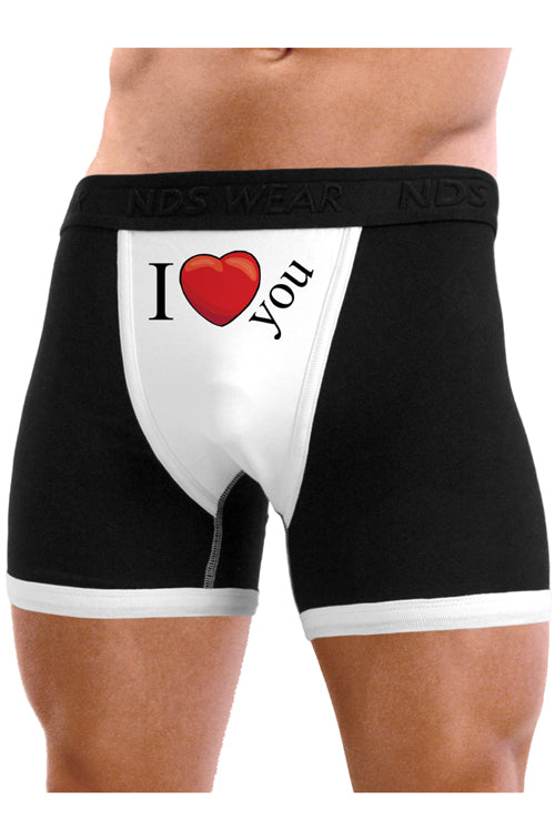 I Heart You - Mens Boxer Brief Underwear - ABC Underwear