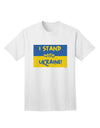 I stand with Ukraine Flag Adult T-Shirt-TooLoud-ABC Underwear
