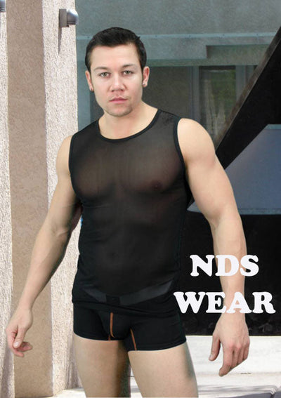 Italian Design Sheer Men's Shirt-NDS Wear-ABC Underwear