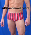 JM Red Stripe Brief Swimsuit-JM-ABC Underwear