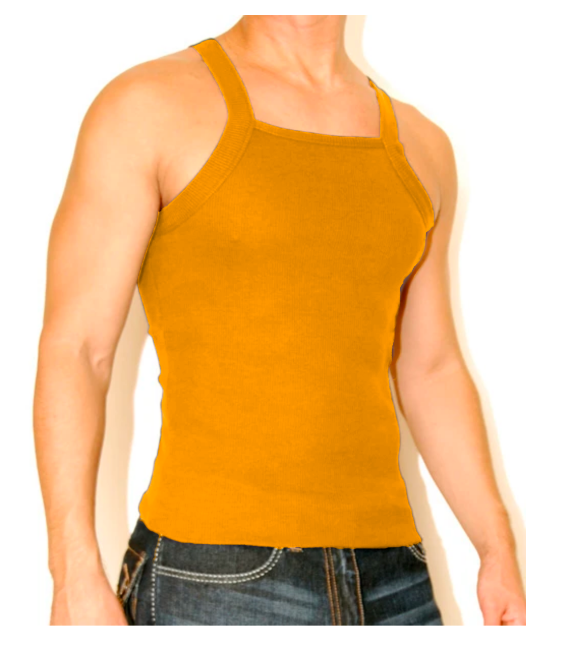 Jocko Tanner Square Neck Tank Top for men -Closeout