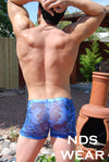 Julien's Sheer Blue Camo Boxer For Men - BLOWOUT SALE!