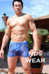 Julien's Sheer Blue Camo Boxer For Men - BLOWOUT SALE!