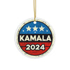 Kamala 2024 President Ceramic Ornament