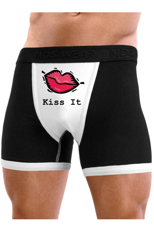 Cotton Couple Red Panty Set Funny And Sexy Kiss Lips Briefs And