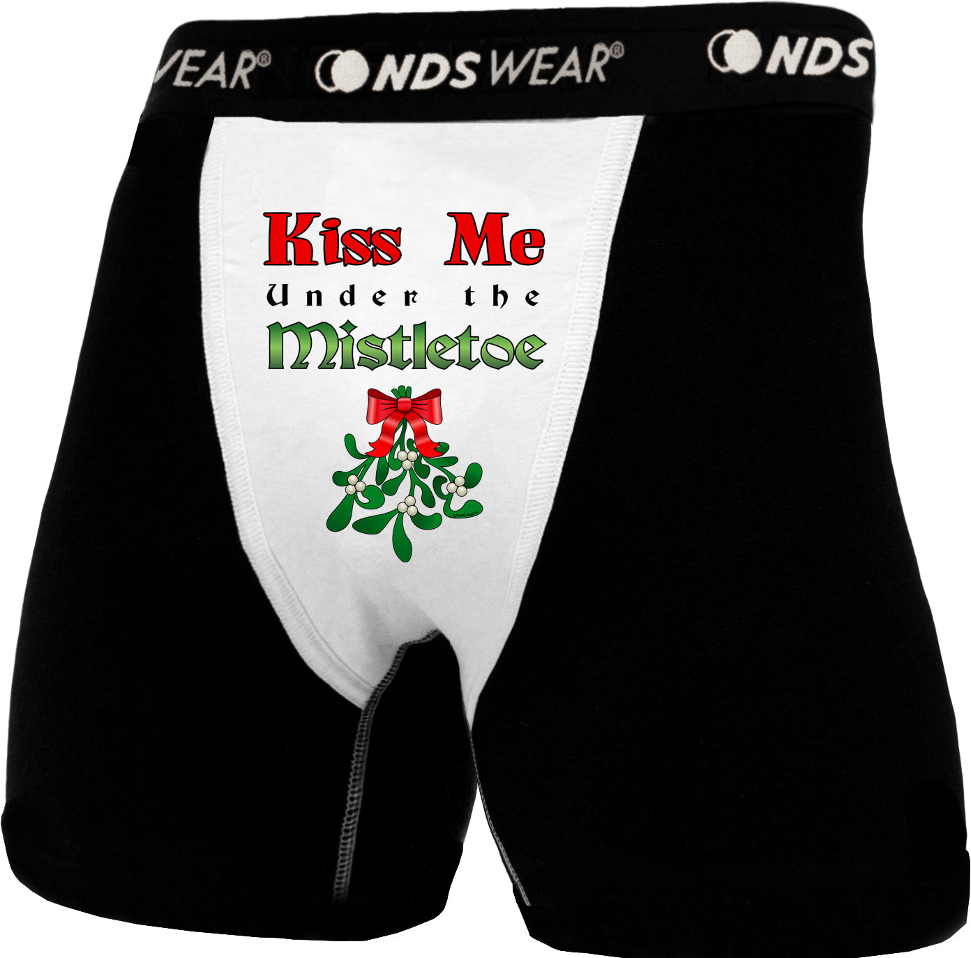 Kiss Me Under the Mistletoe Christmas Boxer Briefs