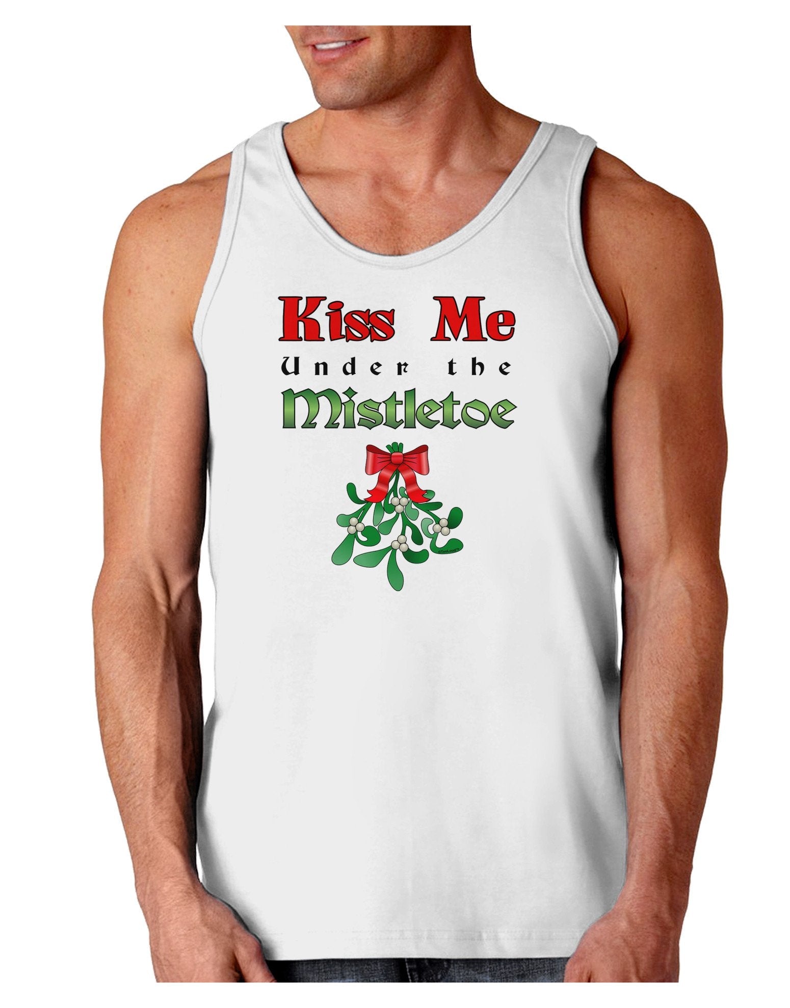  TOOLOUD Kiss Me Under The Mistletoe Christmas Womens