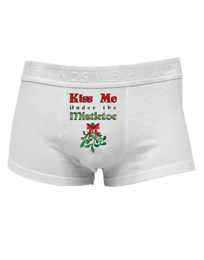 Kiss Me Under the Mistletoe Christmas Mens Cotton Trunk Underwear-TooLoud-ABC Underwear