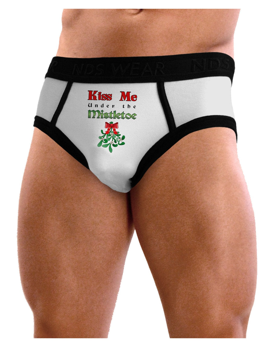 Kiss Me Under the Mistletoe Christmas Mens Boxer Brief Underwear - NDS WEAR