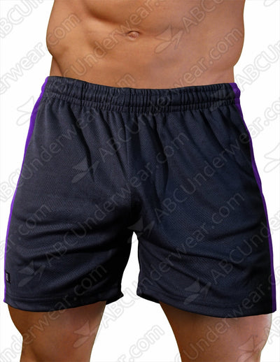 LOBBO Men's Contrast Sides Athletic Gym Short - BLOWOUT SALE