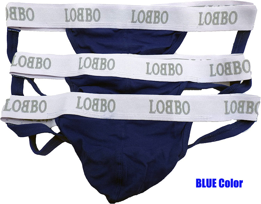 LOBBO Mens Stylish Jockstrap Multi Pack, 3 Pack