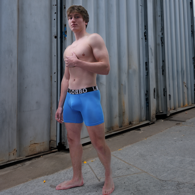 LOBBO Premium Sports Mesh Men's Boxer Brief 2 Pack with Convenient Fly-Front Design-LOBBO-ABC Underwear