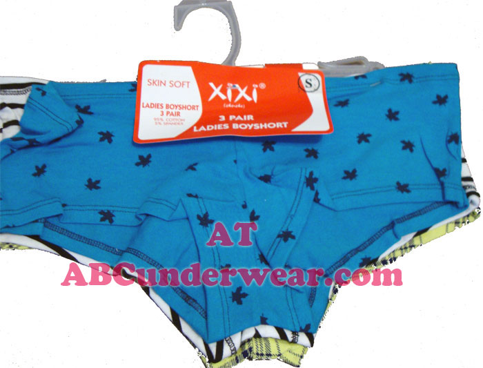Ladies Boyshort 3 pack Assorted