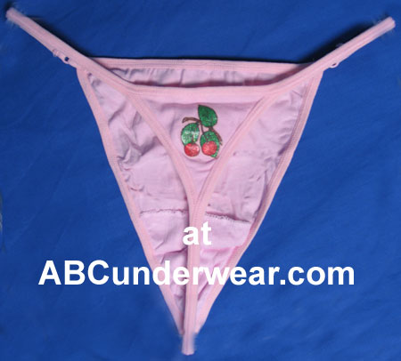Ladies Cherries G-String 3 Pack Clearance