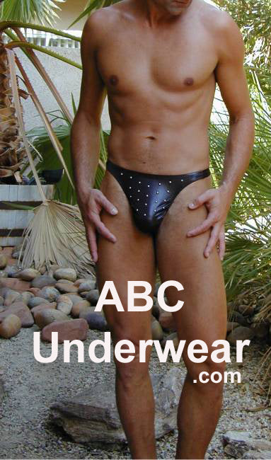 Large Studded Cire Men's Thong: A Stylish and Bold Addition to Your Wardrobe