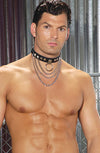 Leather Collar with Chains-ABCunderwear.com-ABC Underwear
