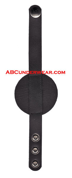 Leather Disc 3 Snap Bracelet C-ring