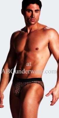 Leopard Mesh Brief