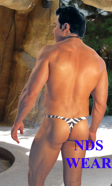 Limited Stock: Men's Microfiber Zebra Thong - Exclusive Offer-NDS Wear-ABC Underwear