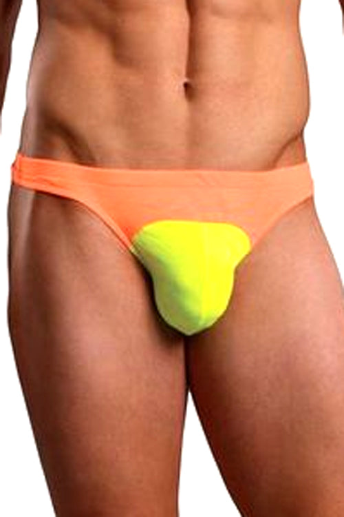 Limited Stock: Neon Ray Thong in Vibrant Yellow/Orange - Exclusive Offer