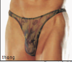 Limited Stock: Sheer Camo Bong Thong - Exclusive Offer