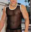 Limited Stock: Sheer Racer Muscle Shirt - Exclusive Offer BLOWOUT SALE!