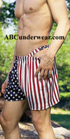 Limited Stock: Stars And Stripes Silk Boxer - Small, On Clearance-Magic Silk-ABC Underwear