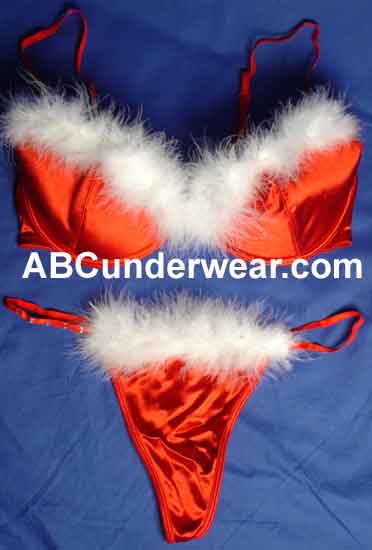 Limited Time Offer: Festive Miss Santa Bra Set - Exclusive Clearance Sale