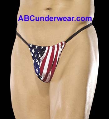 Luxurious Silk Flag G-String