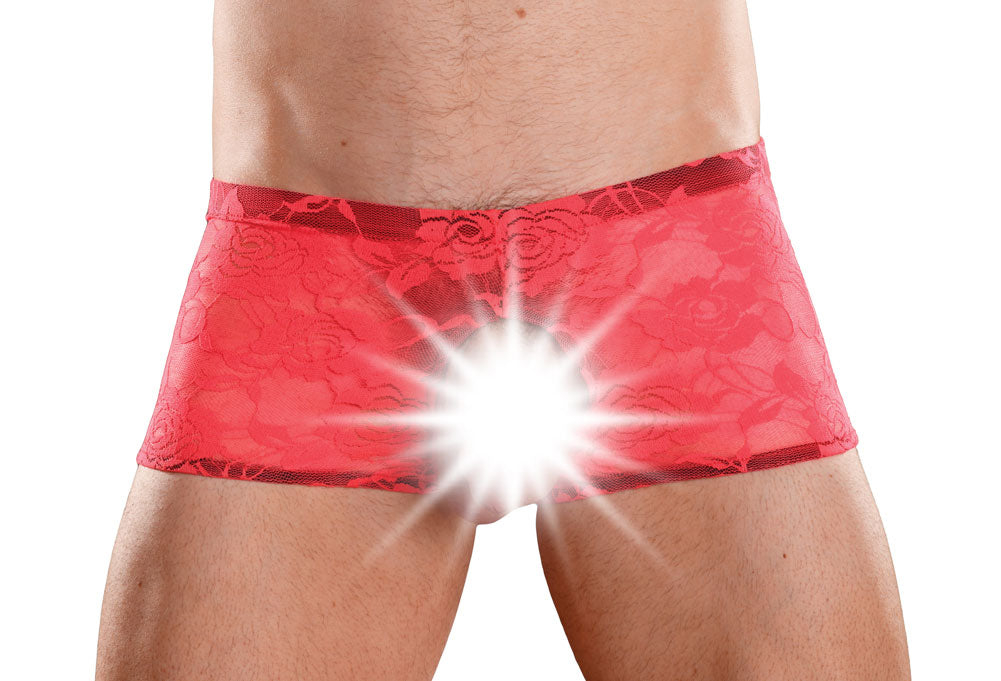 Male Power Double Pleasure Neon Lace Underwear Short -Closeout