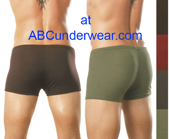 Male Power Ribbed Pouch Short - Closeout
