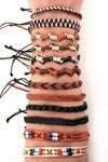 Mayan Forest Leather Bracelets-Village Gifts-ABC Underwear