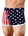 Men's American Flag Running Short or Swimsuit by Neptio-NEPTIO-ABC Underwear
