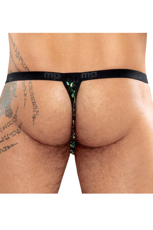 Men's Animal Burnout Velvet Snake Pouch Thong - Limited Stock Clearance