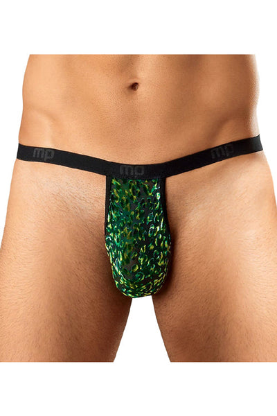 Men's Animal Burnout Velvet Snake Pouch Thong - Limited Stock Clearance-Male Power-ABC Underwear