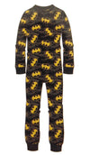 Men's Batman Reverse Shield Blanket Sleeper One Piece -Closeout-Briefly Stated-ABC Underwear