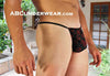 Mens Big Mesh Heart G-String - Blowout Sale