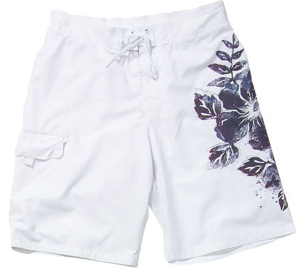 Men's Board Short - Swimsuit with Embroidery and Floral Print