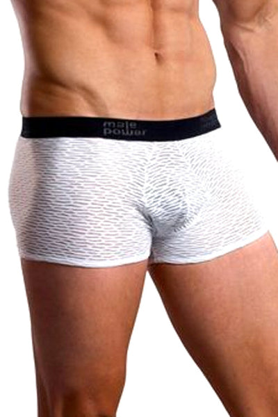 Mens Brazilian Artigo Trunk Short Underwear - White -Clearance-Male Power-ABC Underwear
