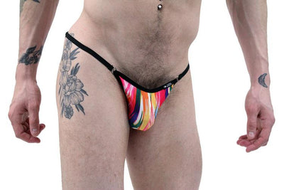 Mens Brush Stroke Art String Bikini Brief Underwear by NDS Wear - BLOWOUT SALE!