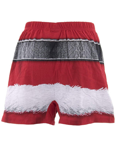 Mens Christmas Boxer Underwear, Men's Santa Claus Boxers, Festive red-Briefly Stated-ABC Underwear