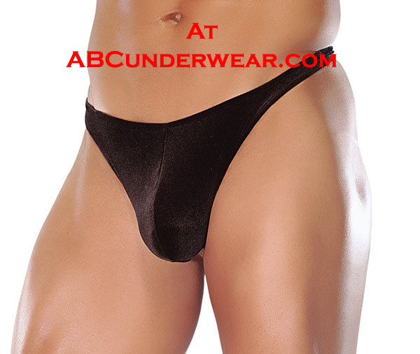 Men's Clearance Stretch Velvet Thong