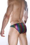 Mens Colorful Rainbow Lines Bikini By NDS Wear®-NDS Wear-ABC Underwear