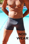 Mens Contrast Stitch Squarecut Swimsuit - Closeout-nds wear-ABC Underwear