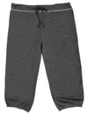 Mens Drawstring Pilates Capri Pant - Charcoal - BLOWOUT SALE!