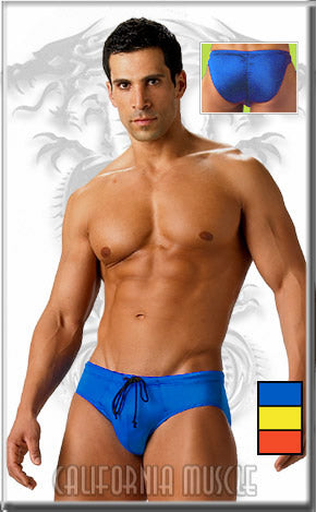 Mens Elevator Brief Swimsuit By California Muscle -Closeout