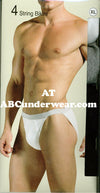 Mens Fashion String Bikini 4 Pack Clearance Sport Brief-Pride USA-ABC Underwear