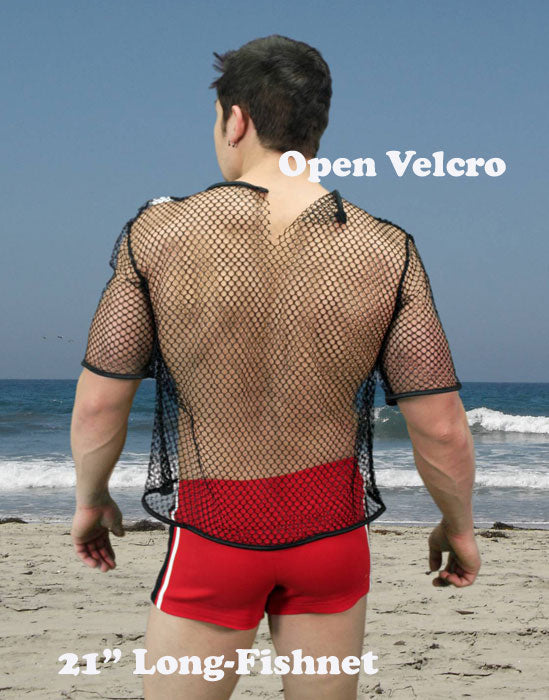 Mens Fishnet Shirt 2 Lengths